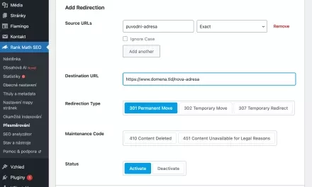 Jak na redirekty ve WordPressu: mazání těch automatických, vytváření vlastních