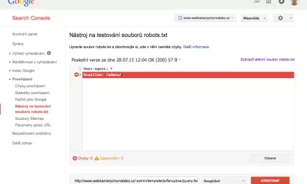Jak upravit robots.txt, aby neblokoval CSS a JS