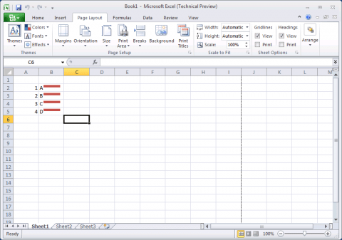 Excel 2010 a Rozložení stránky