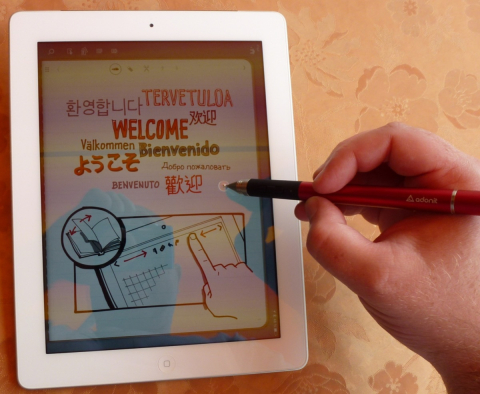 iPad, Penultimate a Adonit Jot Touch iPad, Penultimate a Adonit Jot Touch