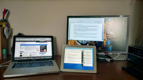 Macbook Pro a iPad coby externí monitor