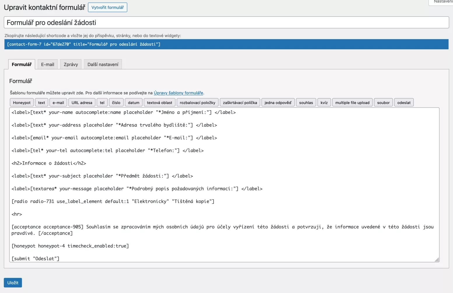 Plugin Contact Form 7