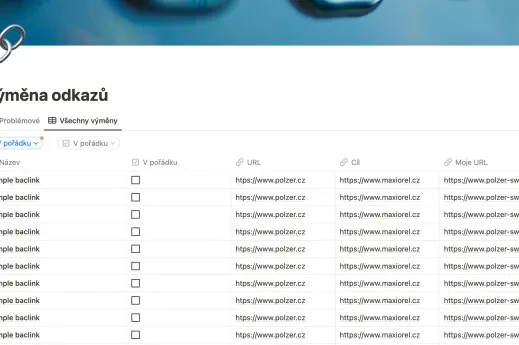 Notion a PHP jako nástroj na evidenci a kontrolu zpětných odkazů