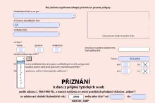 Jak vyplnit daňové přiznání? Online v PDF