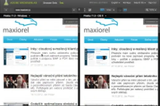 Adobe BrowserLab: otestujte web v různých prohlížečích online